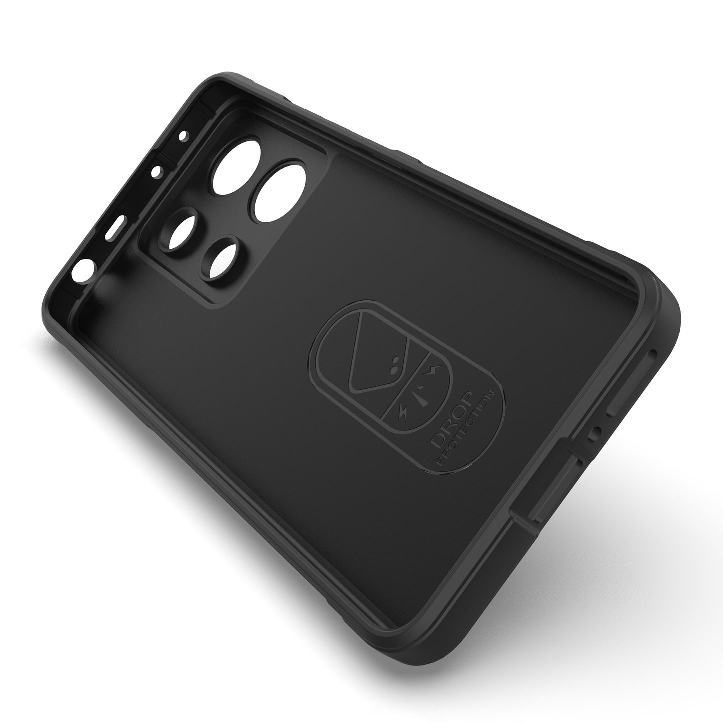 For Xiaomi Redmi Note 13 4G Phone Case TPU Rugged Protective Cover - Black