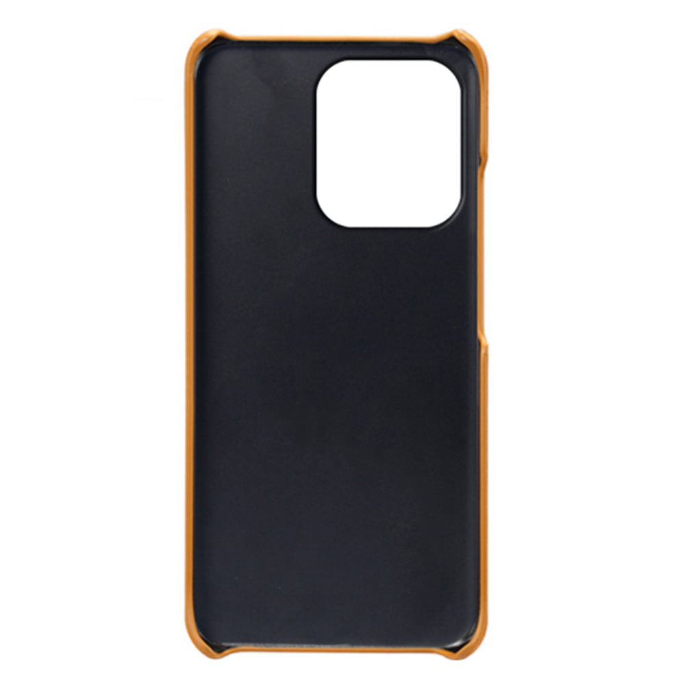 For Xiaomi Redmi Note 13 4G Phone Case Calf Textured Cushion Protective Cover - Orange