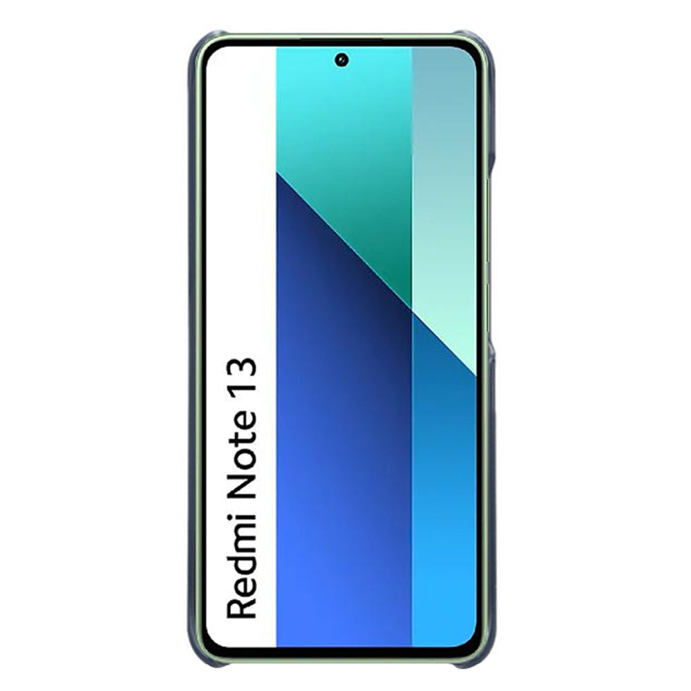 For Xiaomi Redmi Note 13 4G Phone Case Calf Textured Cushion Protective Cover - Blue