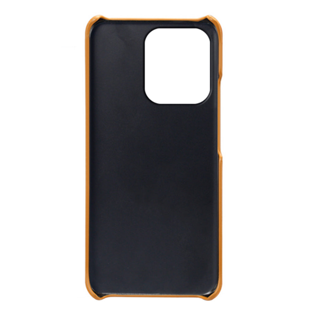 For Xiaomi Redmi Note 13 4G Phone Case Anti-Scratch Shockproof Cover with Card Holder - Orange