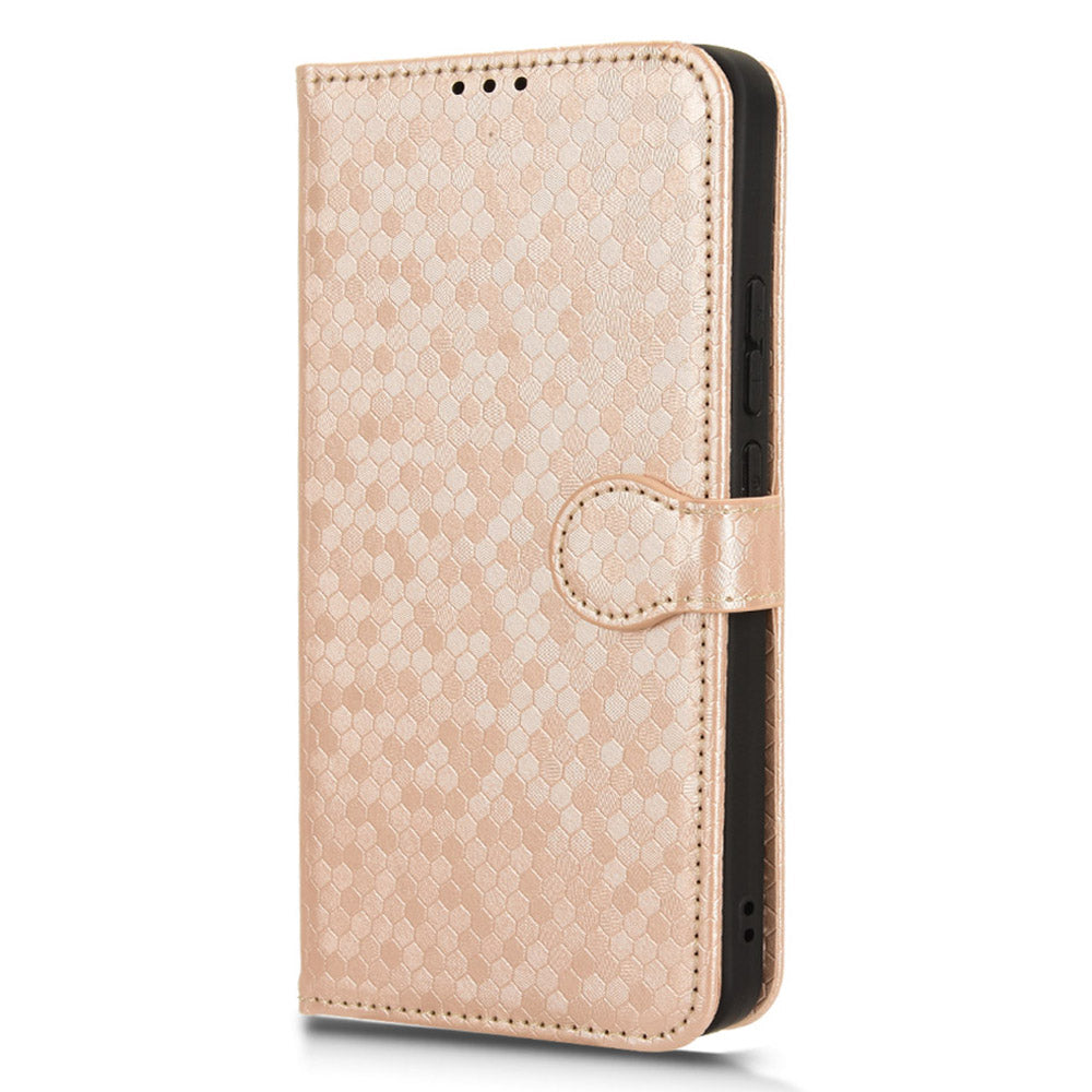 For Xiaomi Redmi Note 13 4G Flip Phone Case Wallet Leather Stand Cover - Rose Gold