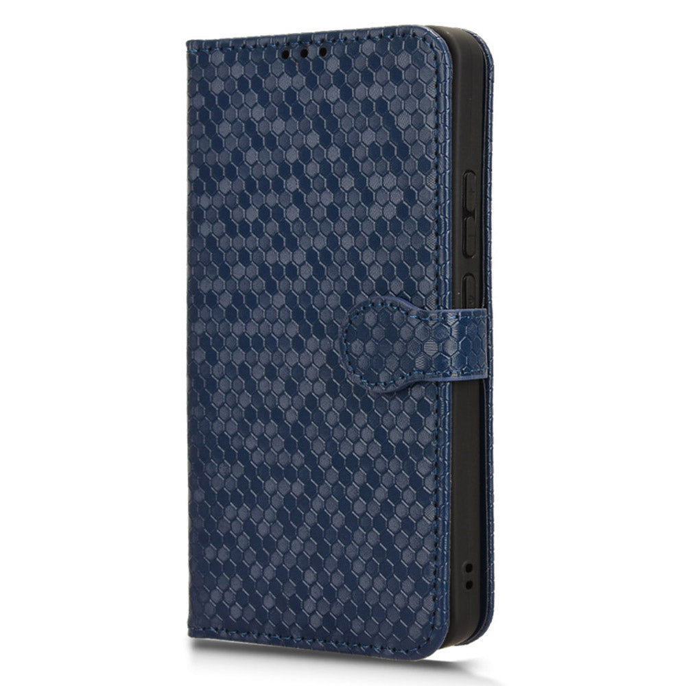 For Xiaomi Redmi Note 13 4G Flip Phone Case Wallet Leather Stand Cover - Dark Blue