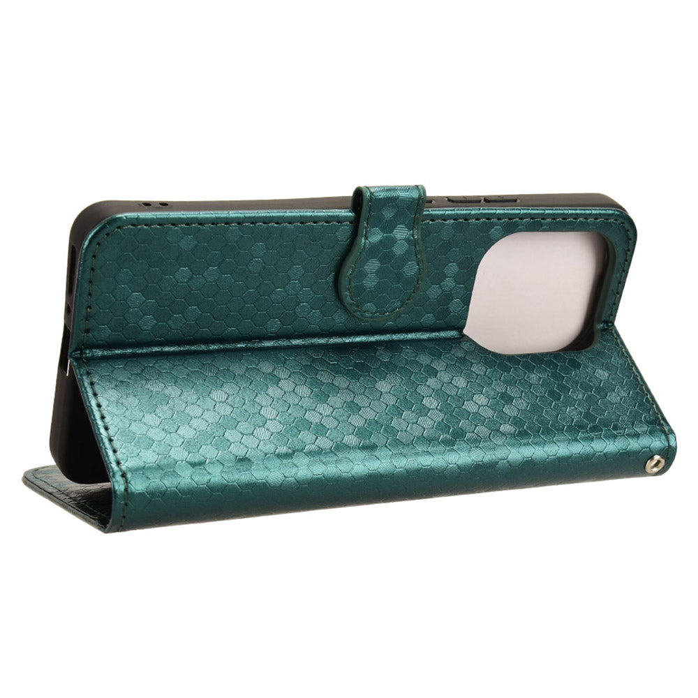 For Xiaomi Redmi Note 13 4G Flip Phone Case Wallet Leather Stand Cover - Green