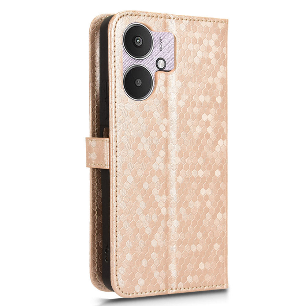 For Xiaomi Redmi 13C 5G / 4G / Poco C65 4G / Redmi Note 13R 5G Case Wallet Leather Flip Cover - Rose Gold