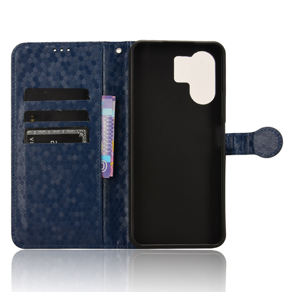 For Xiaomi Redmi 13C 5G / 4G / Poco C65 4G / Redmi Note 13R 5G Case Wallet Leather Flip Cover - Dark Blue