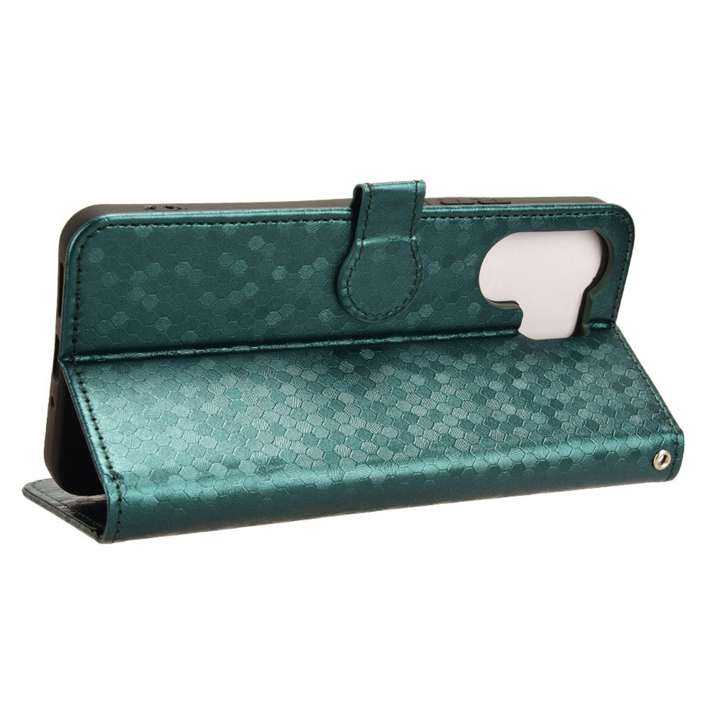 For Xiaomi Redmi 13C 5G / 4G / Poco C65 4G / Redmi Note 13R 5G Case Wallet Leather Flip Cover - Green