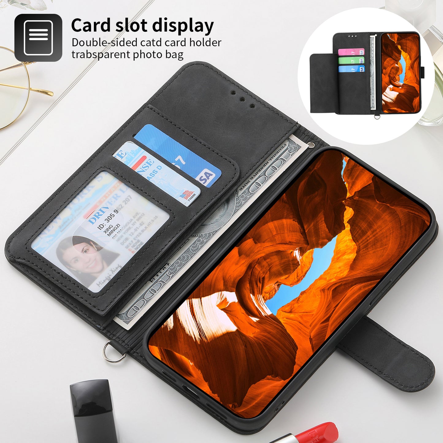 For Xiaomi Redmi Note 13 4G Leather Case Flower Pattern Cover Multiple Card Slots - Light Purple