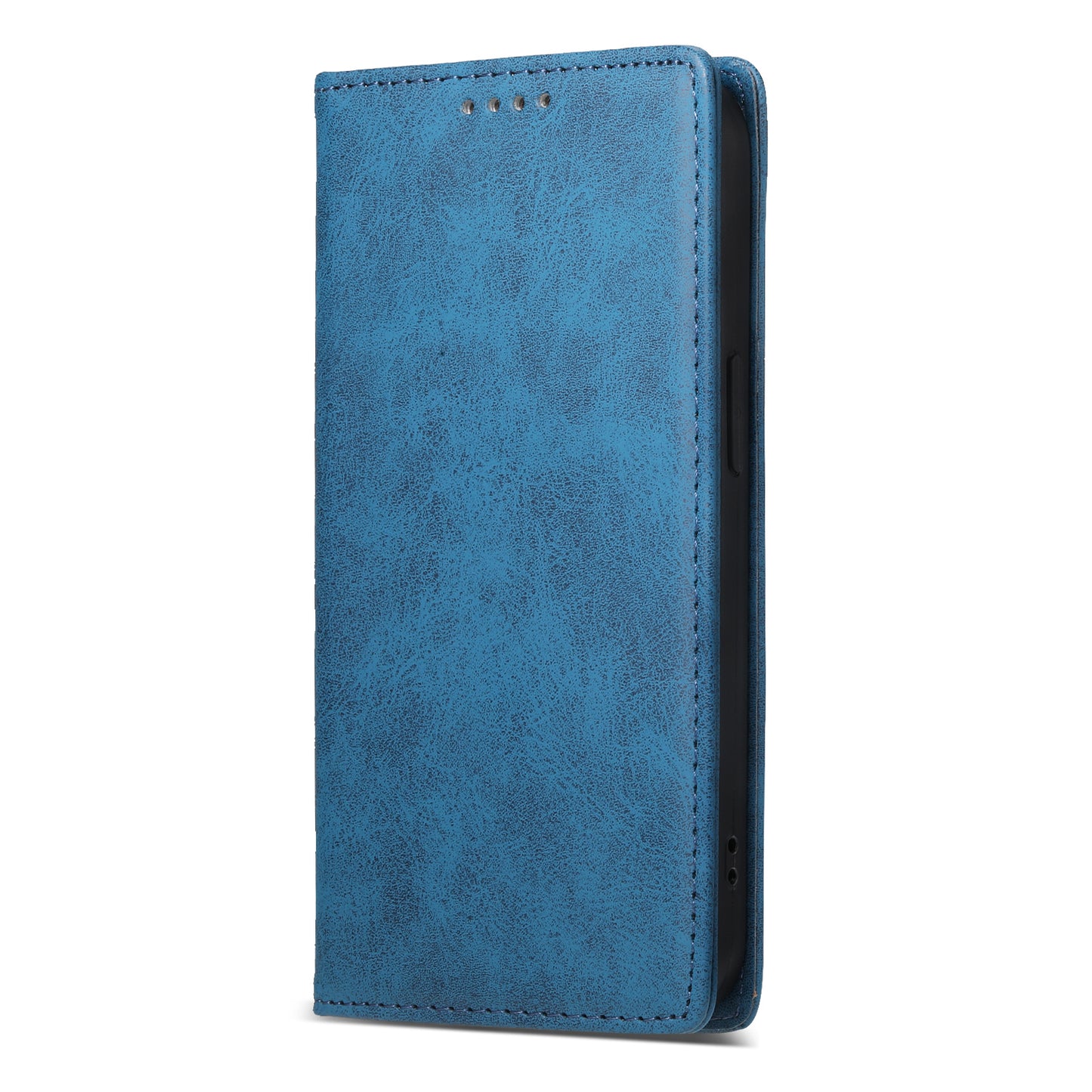 DF-05 For Xiaomi Redmi Note 13 4G Wallet Case Magnetic Auto Colsing Phone Cover - Blue