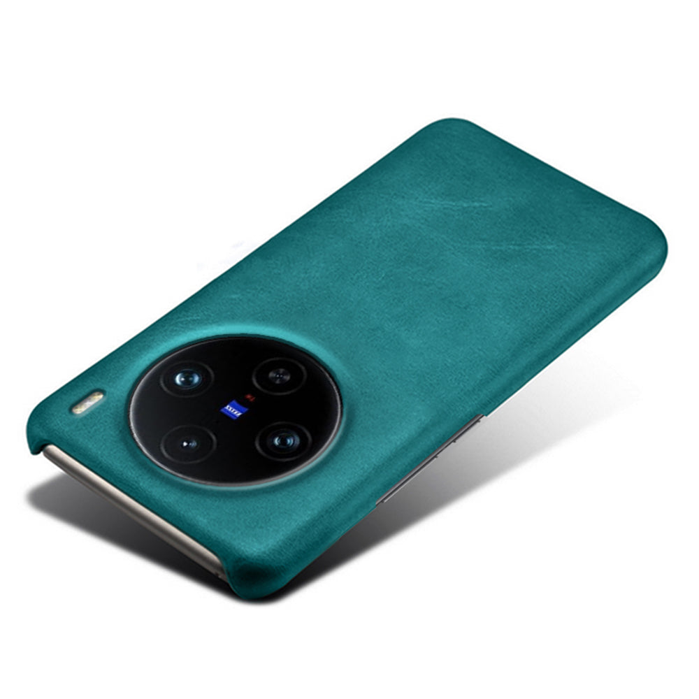 For vivo X100 Pro 5G Case Calf Texture Anti-scratch Hard Phone Cover - Green