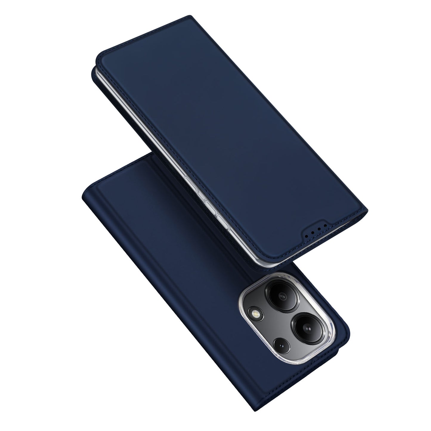 DUX DUCIS Skin Pro Series For Xiaomi Redmi Note 13 4G Case Magnetic Card Slot Phone Protector - Blue