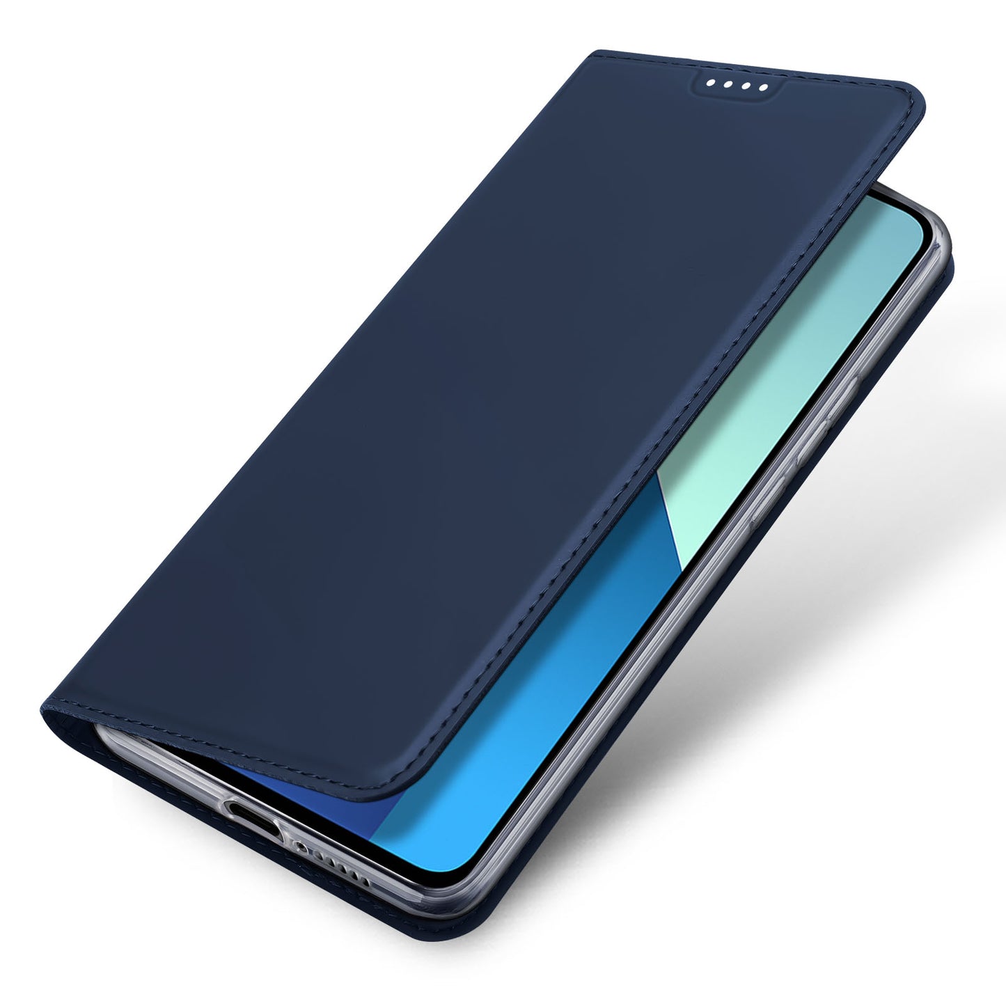 DUX DUCIS Skin Pro Series For Xiaomi Redmi Note 13 4G Case Magnetic Card Slot Phone Protector - Blue
