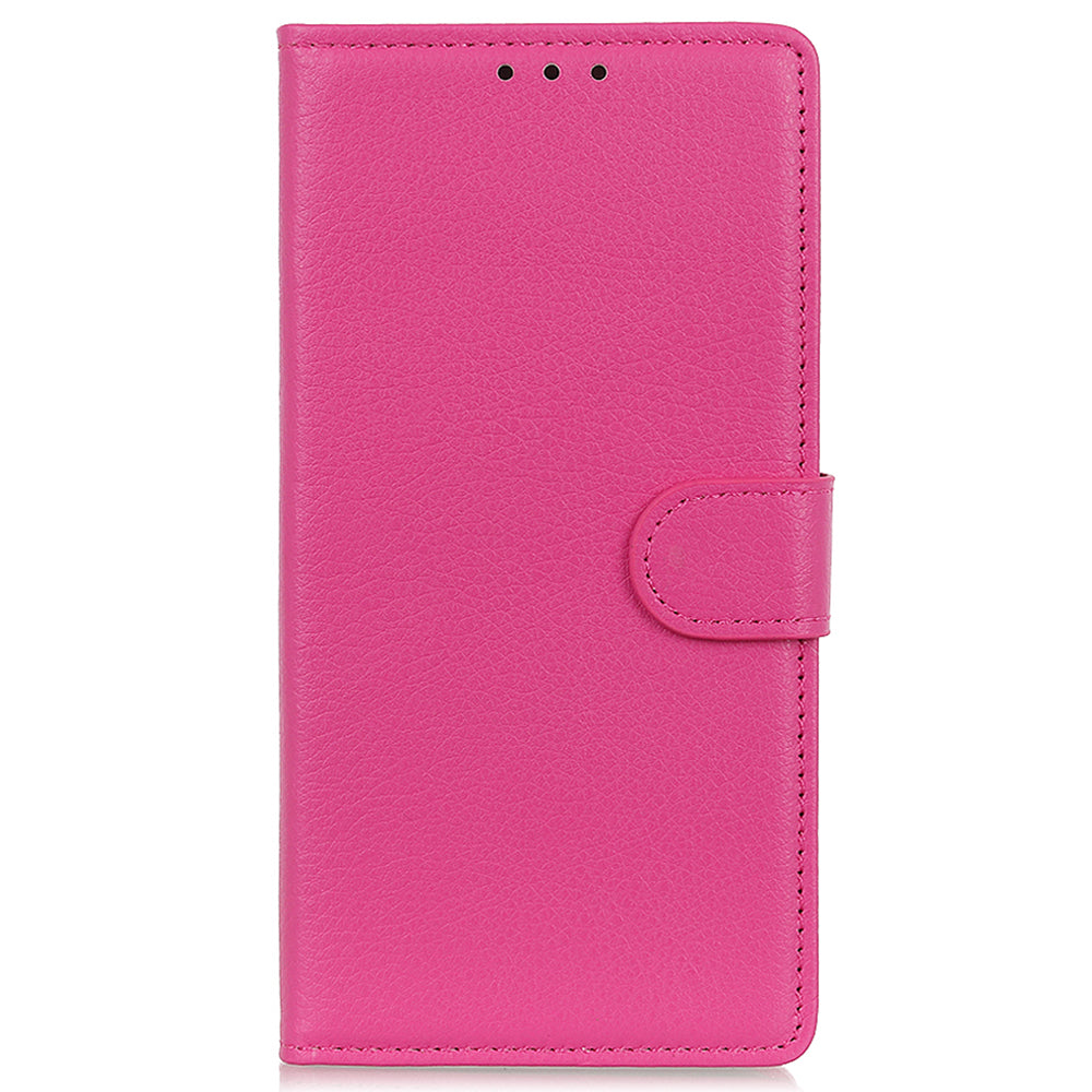 For Xiaomi Redmi Note 13 Pro 4G / Poco M6 Pro 4G Case PU Leather Folio Stand View Phone Cover - Rose
