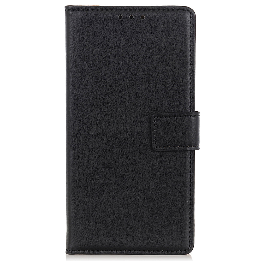 For Xiaomi Redmi Note 13 4G Magnetic Phone Case Scratch Resistant Leather Cover - Black