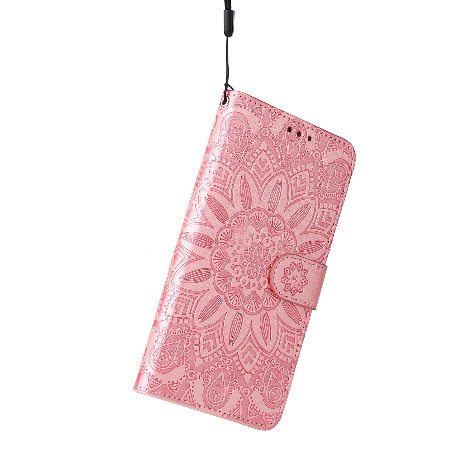 For Xiaomi Redmi Note 13 Pro 4G / Poco M6 Pro 4G Magnetic Phone Case Leather Imprinted Cover - Pink