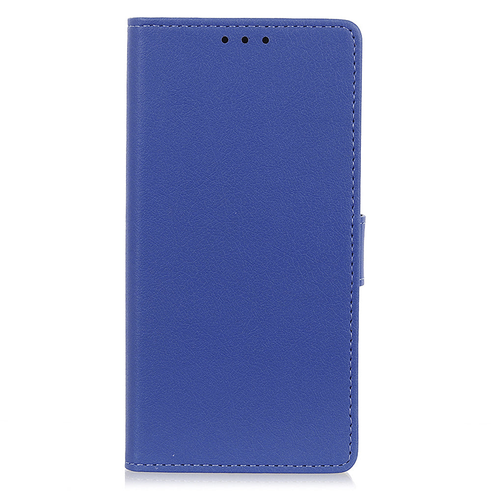 For Xiaomi Redmi Note 13 Pro 4G / Poco M6 Pro 4G Case Texture Leather Folio Phone Cover - Blue