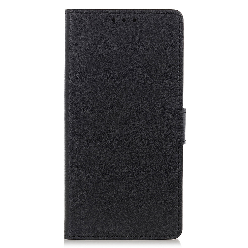 For Xiaomi Redmi Note 13 Pro 4G / Poco M6 Pro 4G Case Texture Leather Folio Phone Cover - Black