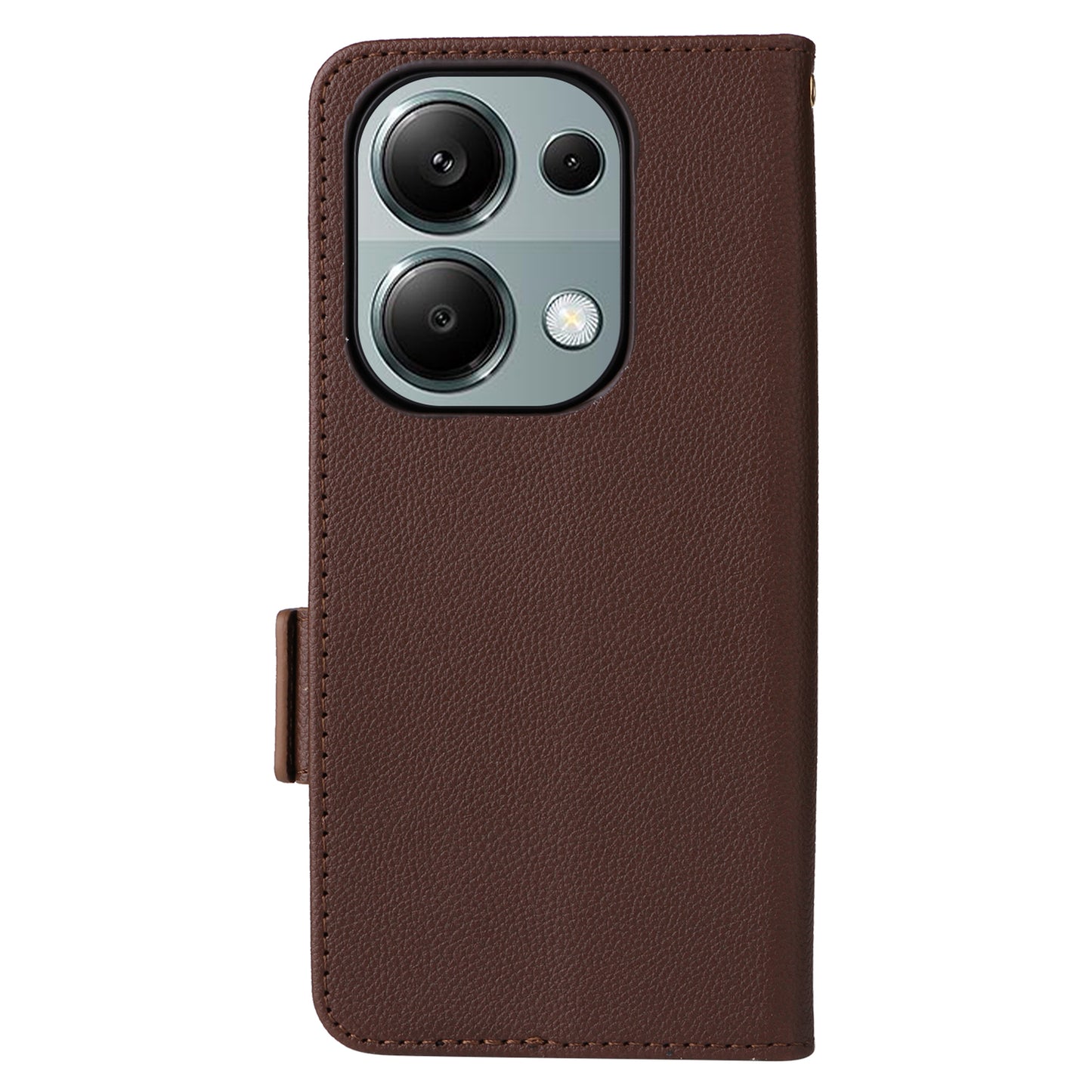 For Xiaomi Redmi Note 13 Pro 4G / Poco M6 Pro 4G Case Wallet Protective Folio Cover - Brown