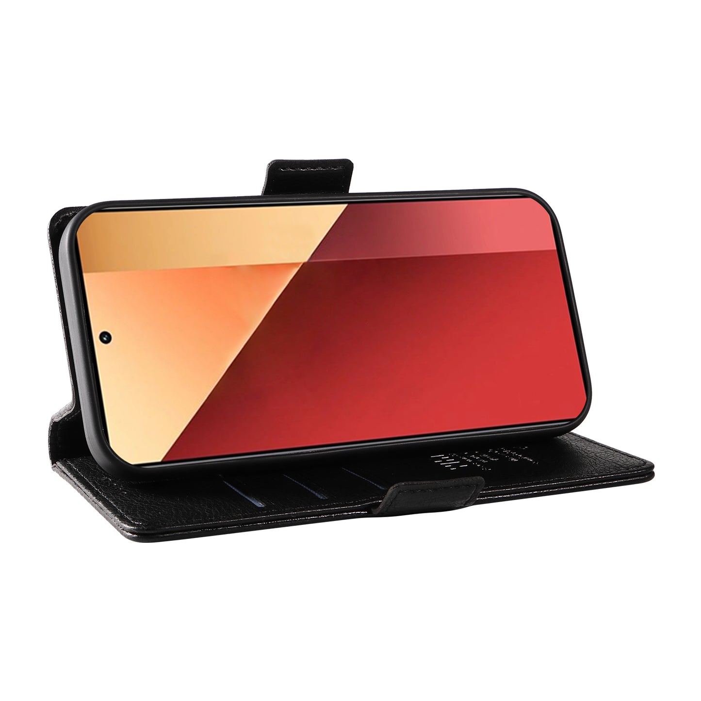 YIKATU YK-007 For Xiaomi Redmi Note 13 Pro 4G / Poco M6 Pro 4G Case Wallet Leather Phone Cover - Navy Blue