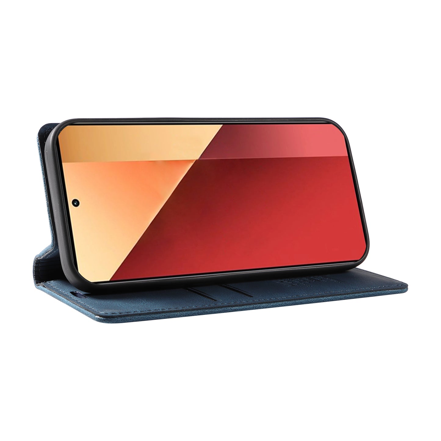 YIKATU YK-004 For Xiaomi Redmi Note 13 Pro 4G / Poco M6 Pro 4G Case Leather Skin-touch Phone Cover - Blue