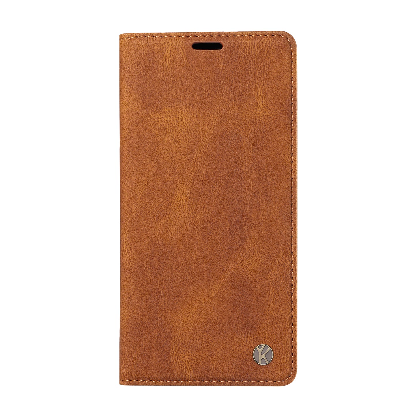 YIKATU YK-004 For Xiaomi Redmi Note 13 Pro 4G / Poco M6 Pro 4G Case Leather Skin-touch Phone Cover - Brown
