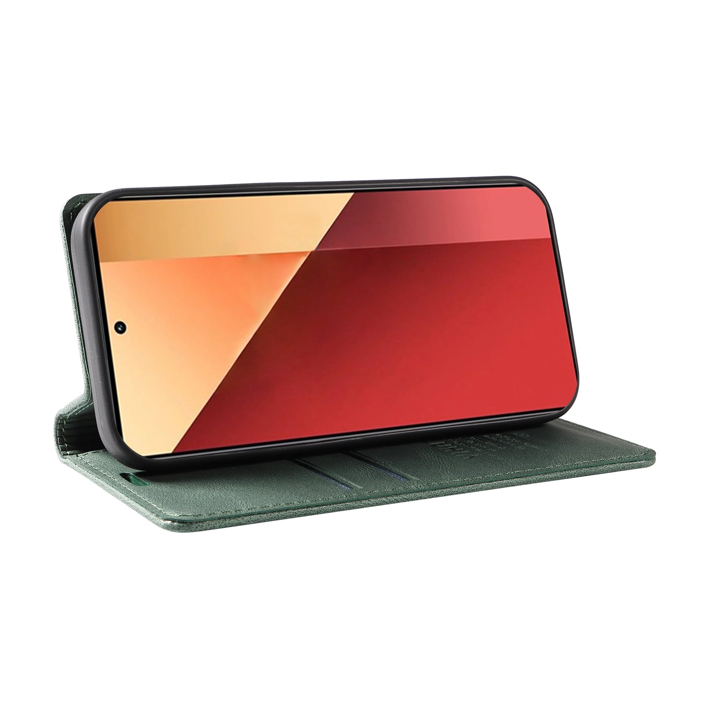 YIKATU YK-004 For Xiaomi Redmi Note 13 Pro 4G / Poco M6 Pro 4G Case Leather Skin-touch Phone Cover - Green