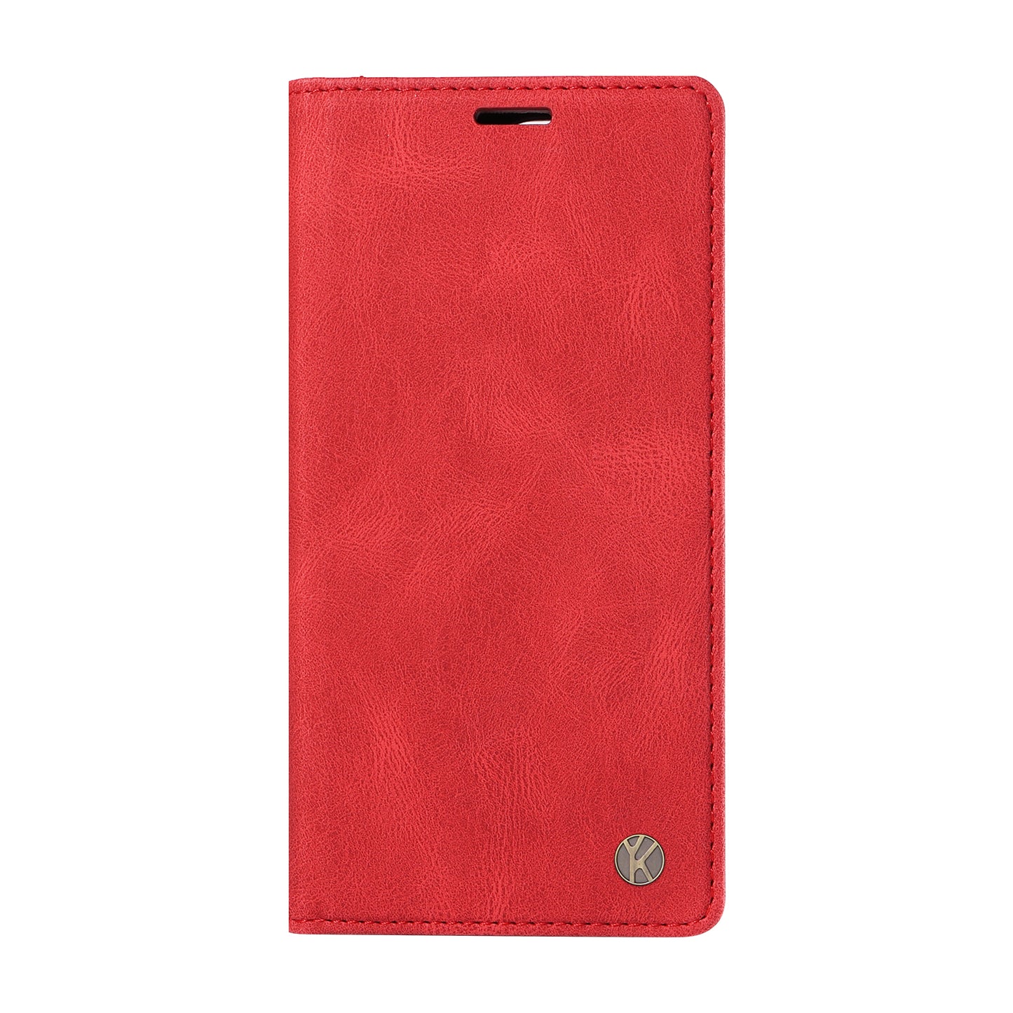 YIKATU YK-004 For Xiaomi Redmi Note 13 Pro 4G / Poco M6 Pro 4G Case Leather Skin-touch Phone Cover - Red
