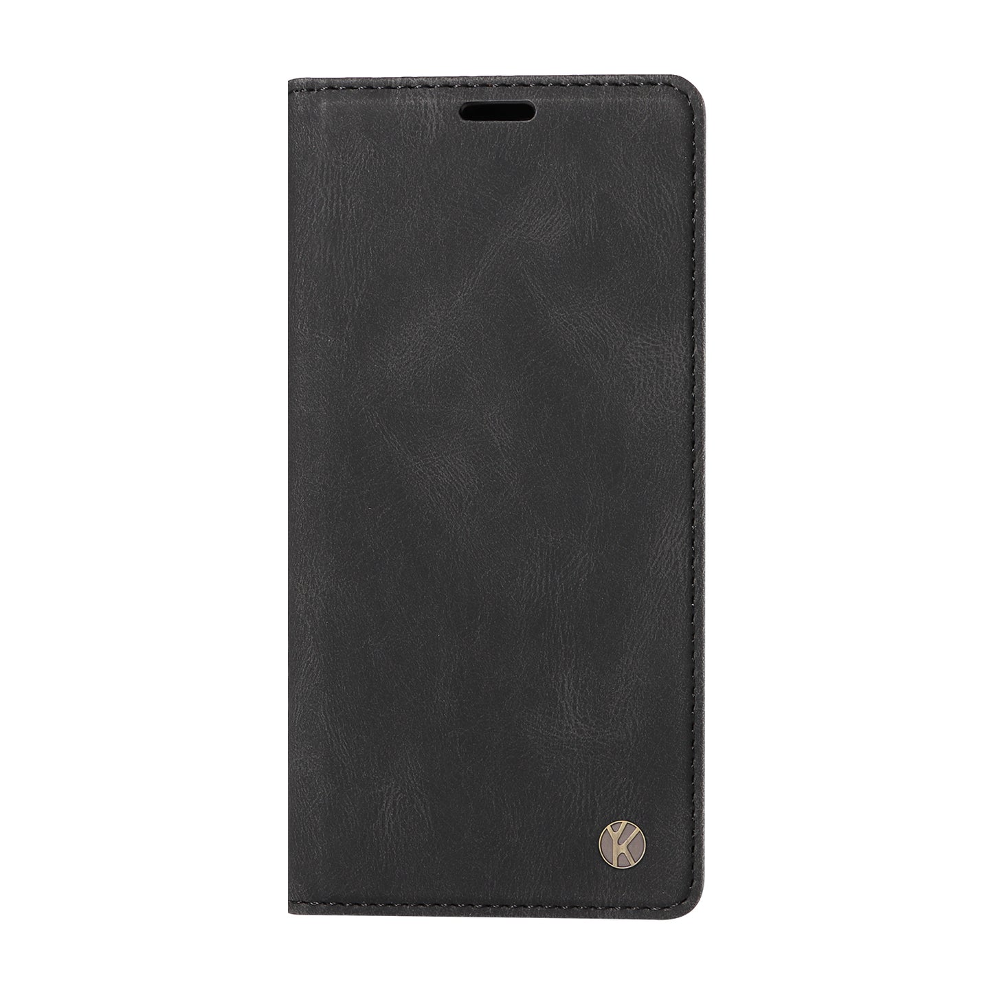 YIKATU YK-004 For Xiaomi Redmi Note 13 Pro 4G / Poco M6 Pro 4G Case Leather Skin-touch Phone Cover - Black