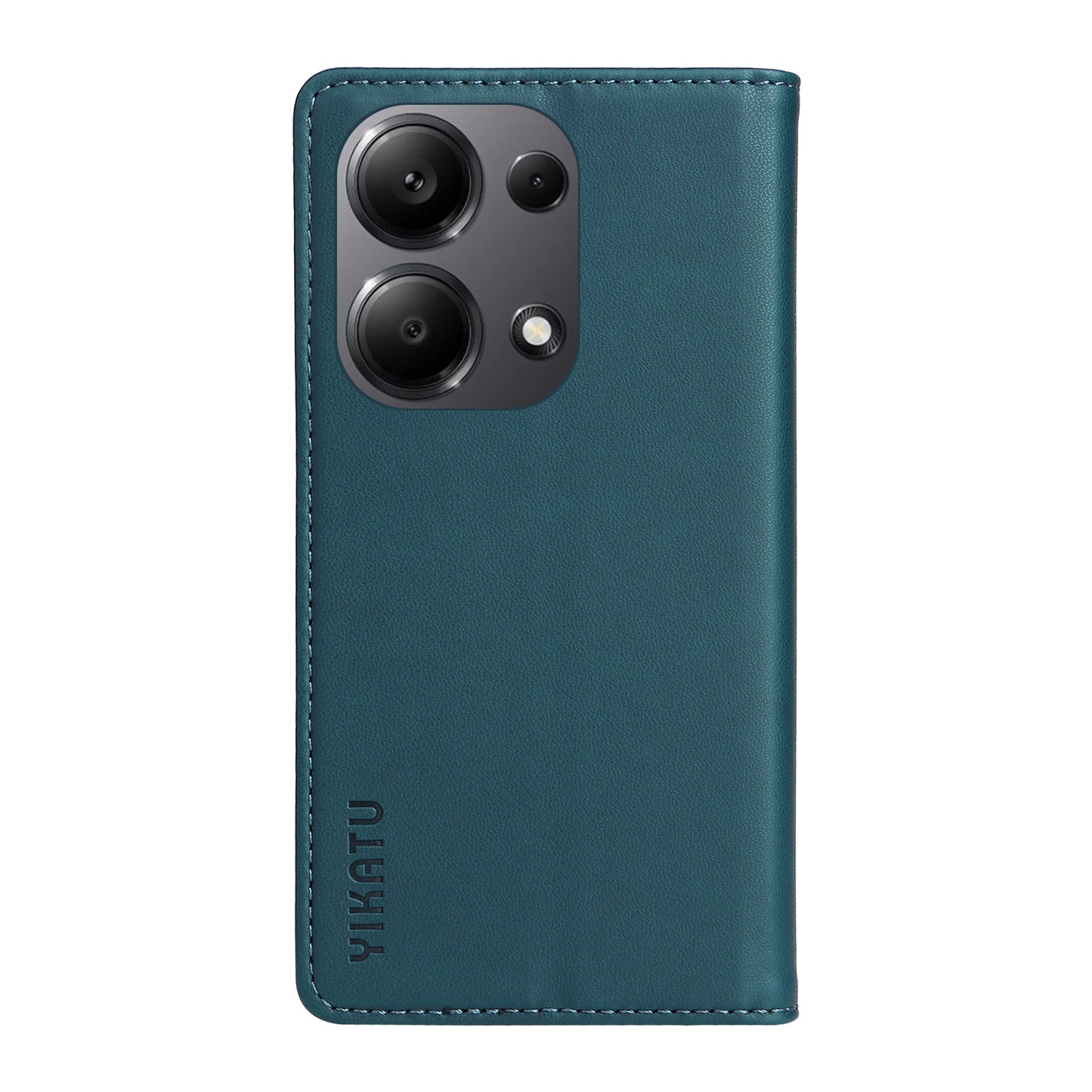 YIKATU YK-001 For Xiaomi Redmi Note 13 Pro 4G / Poco M6 Pro 4G Case Magnetic Absorption PU Leather Cover - Green