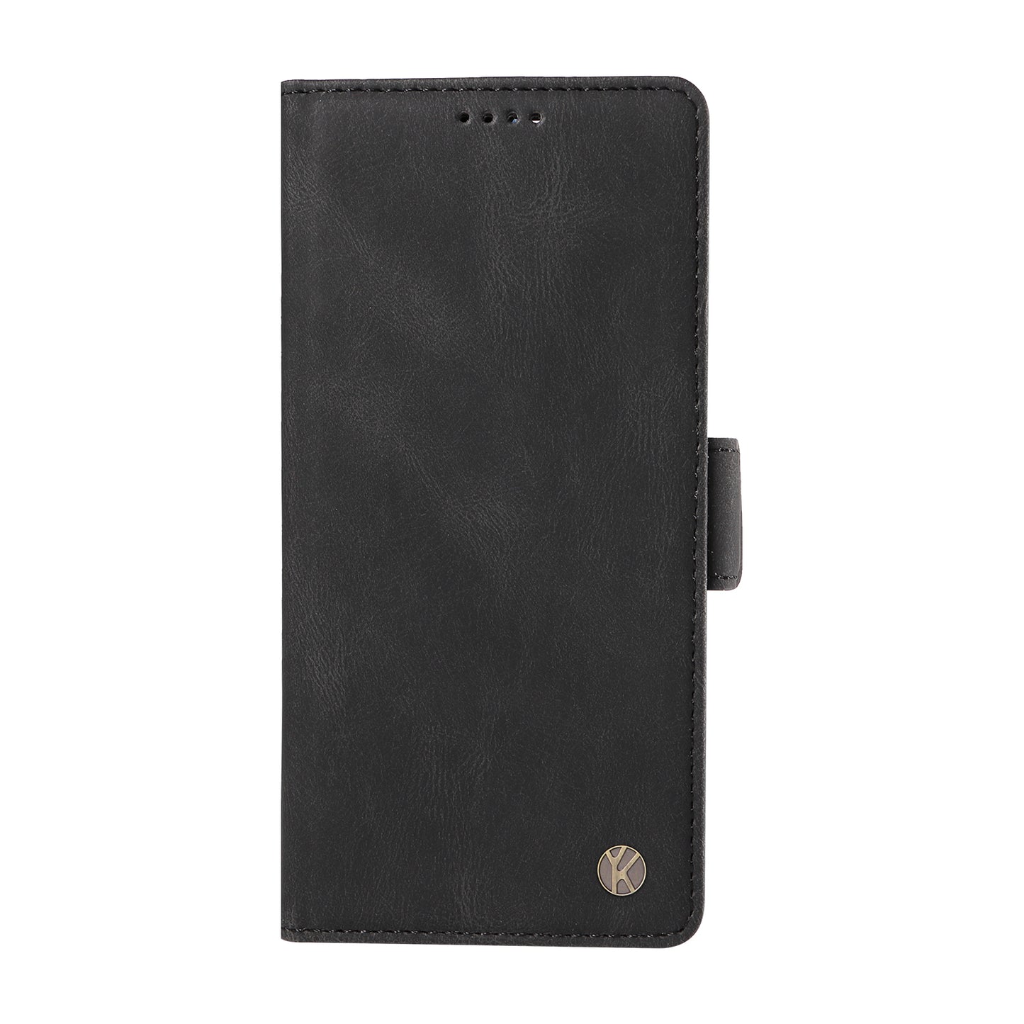 YIKATU YK-005 For Xiaomi Redmi Note 13 Pro 4G / Poco M6 Pro 4G Case Wallet Flip Phone Cover - Black
