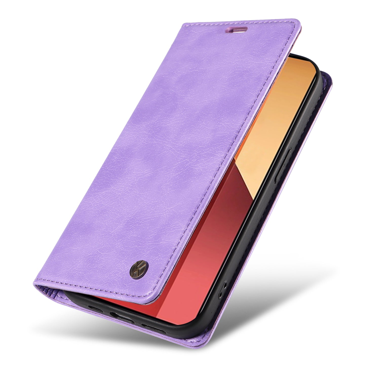 YIKATU YK-006 For Xiaomi Redmi Note 13 Pro 4G / Poco M6 Pro 4G Case Flip Wallet Phone Cover Litchi Texture - Purple