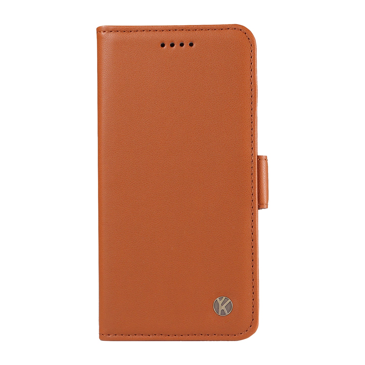 YIKATU YK-003 For Xiaomi Redmi Note 13 Pro 4G / Poco M6 Pro 4G Phone Case Stand Magnetic Protect Cover - Brown