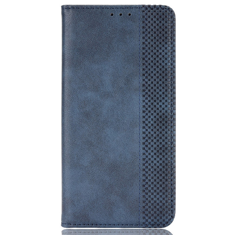 For Xiaomi Redmi Note 13 Pro 4G / Poco M6 Pro 4G Wallet Case Leather Vintage Phone Cover - Blue