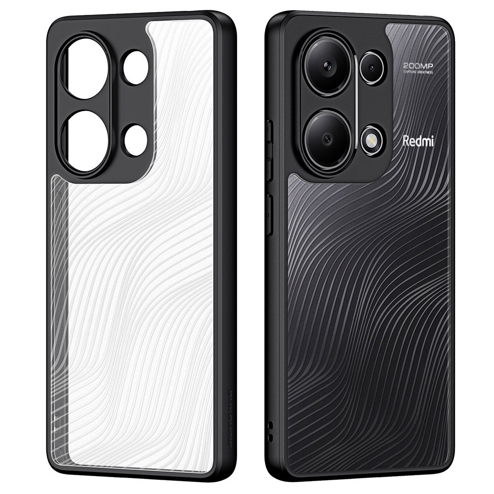 DUX DUCIS Aimo Series For Xiaomi Redmi Note 13 Pro 4G / Poco M6 Pro 4G Case PC+TPU Shockproof Phone Cover (REACH Certification) - Black