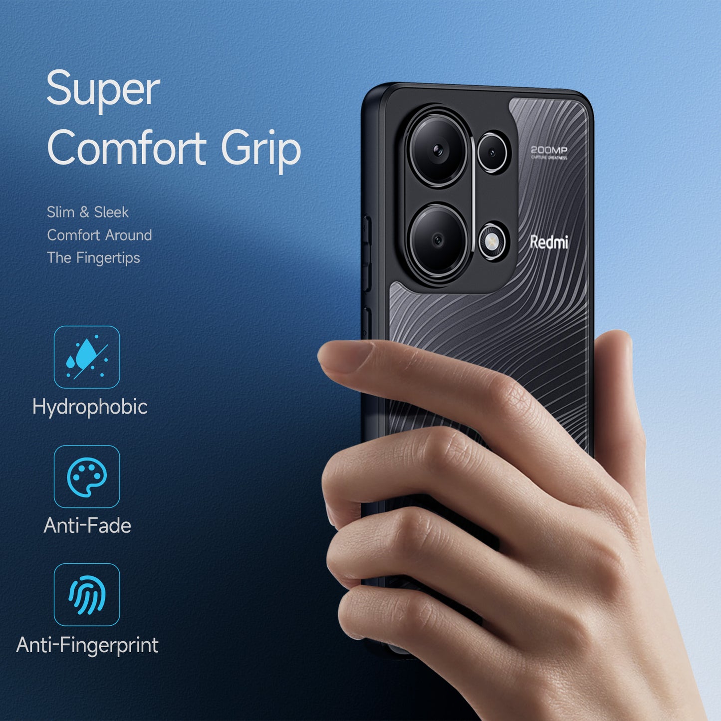 DUX DUCIS Aimo Series For Xiaomi Redmi Note 13 Pro 4G / Poco M6 Pro 4G Case PC+TPU Shockproof Phone Cover (REACH Certification) - Black