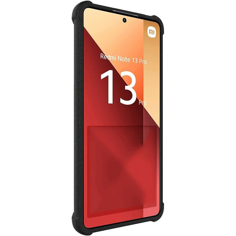 IMAK For Xiaomi Redmi Note 13 Pro 4G / Poco M6 Pro 4G Case Matte TPU Phone Cover Corners Fall Protection - Black