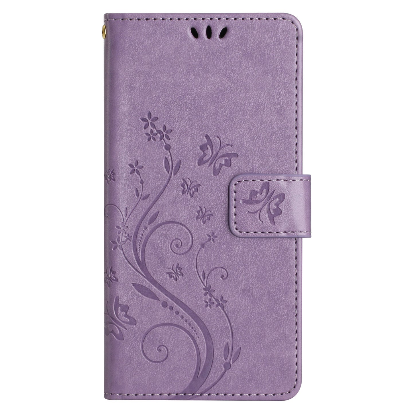 For Xiaomi Redmi Note 13 Pro+ 5G Leather Case Wallet Butterfly Imprinted Phone Cover - Light Purple