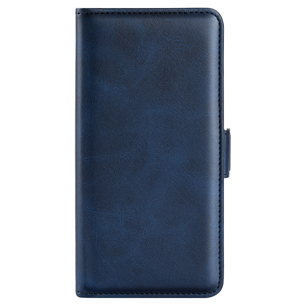 For Xiaomi Redmi Note 13 Pro 4G / Poco M6 Pro 4G Leather Wallet Phone Case Dual Magnetic Clasp - Blue
