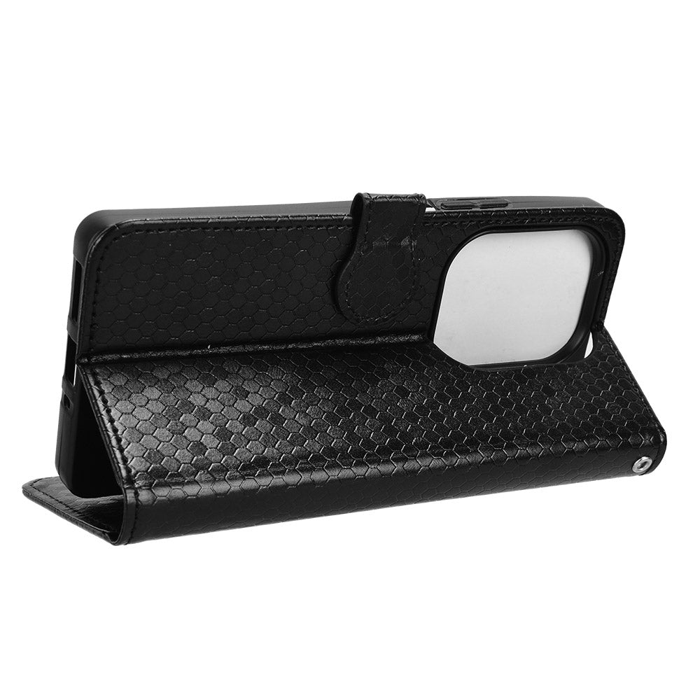 For Xiaomi Redmi Note 13 Pro 4G / Poco M6 Pro 4G Wallet Case Flip Leather Phone Cover - Black