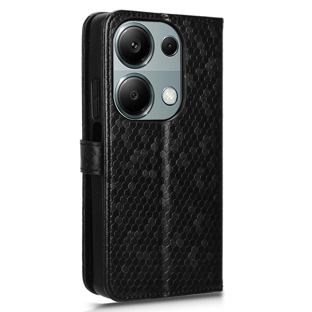 For Xiaomi Redmi Note 13 Pro 4G / Poco M6 Pro 4G Wallet Case Flip Leather Phone Cover - Black