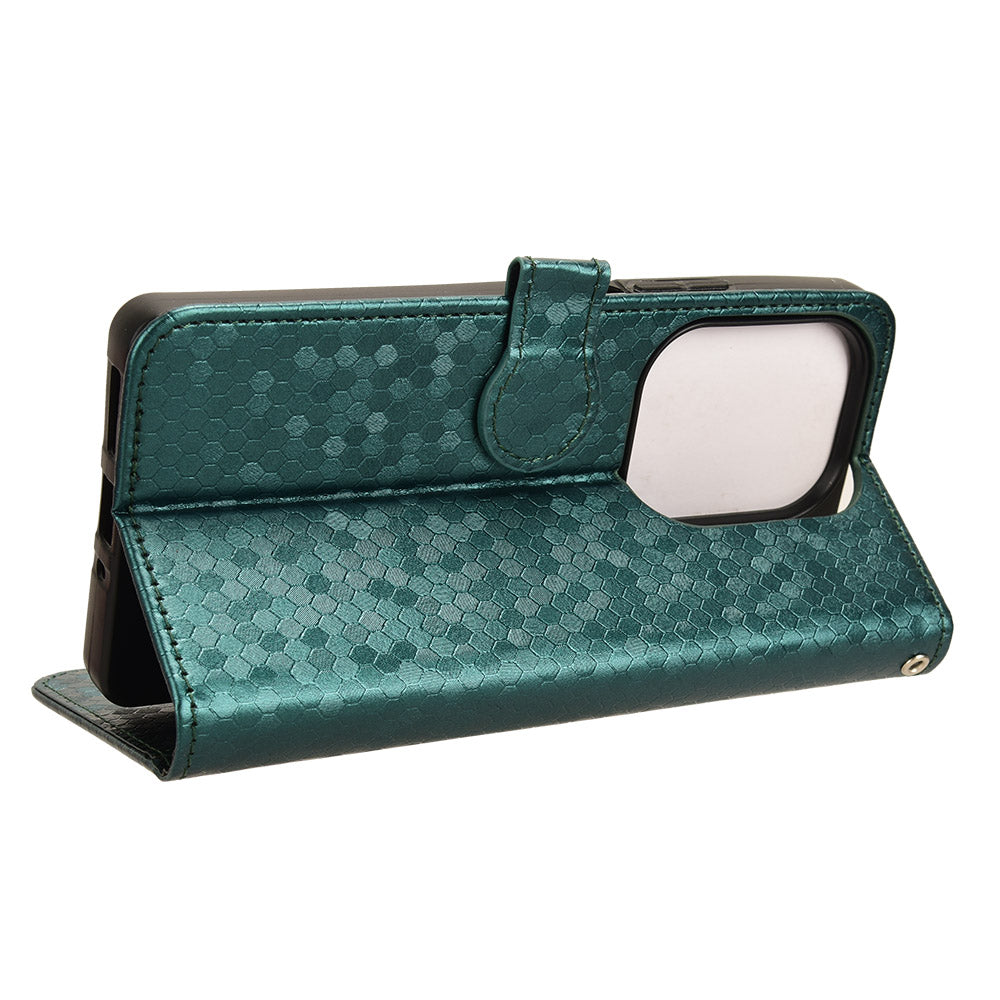 For Xiaomi Redmi Note 13 Pro 4G / Poco M6 Pro 4G Wallet Case Flip Leather Phone Cover - Green