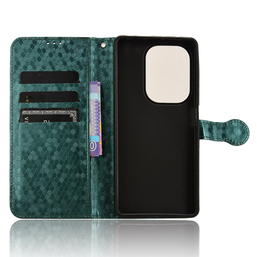 For Xiaomi Redmi Note 13 Pro 4G / Poco M6 Pro 4G Wallet Case Flip Leather Phone Cover - Green