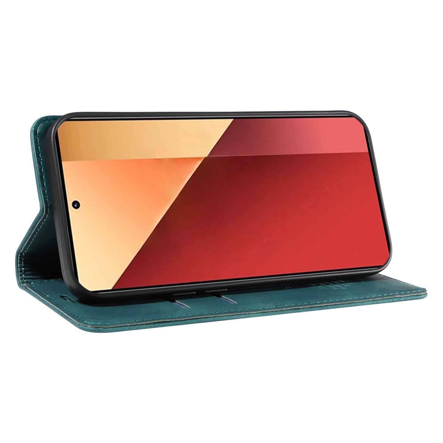 BETOPNICE 003 For Xiaomi Redmi Note 13 Pro 4G / Poco M6 Pro 4G Phone Cover Leather RFID Blocking Case - Green