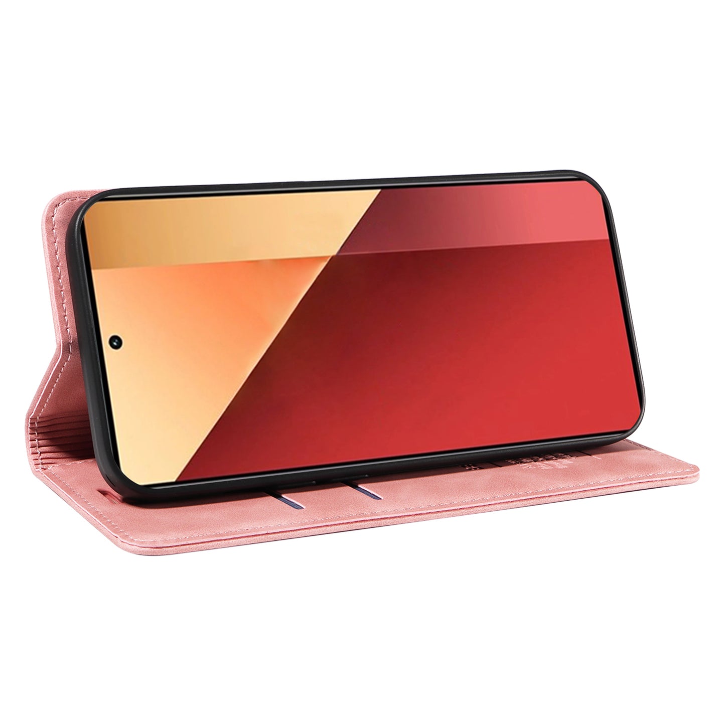 BETOPNICE 003 For Xiaomi Redmi Note 13 Pro 4G / Poco M6 Pro 4G Phone Cover Leather RFID Blocking Case - Pink