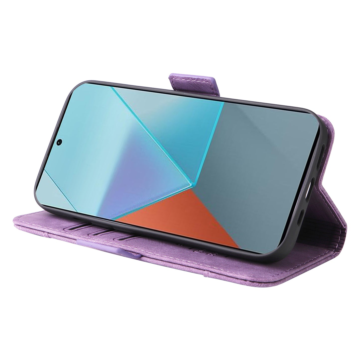 BETOPNICE 001 for Xiaomi Redmi Note 13 Pro 5G / Poco X6 5G Case Leather Wallet Smart Phone Cover - Purple