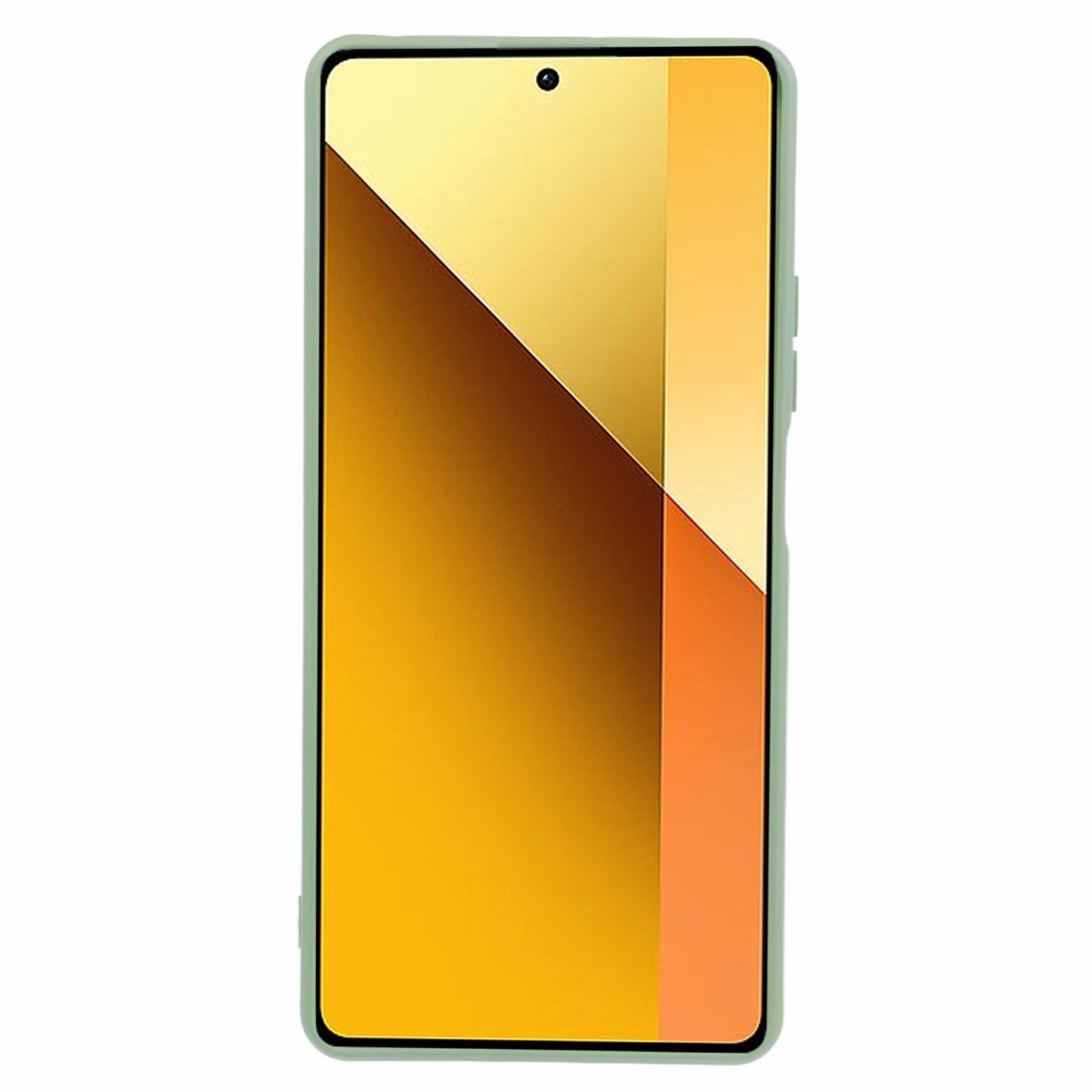 For Xiaomi Redmi Note 13 Pro 5G / Poco X6 5G TPU Phone Cover Rubberized Case with Soft Fiber Lining - Army Green