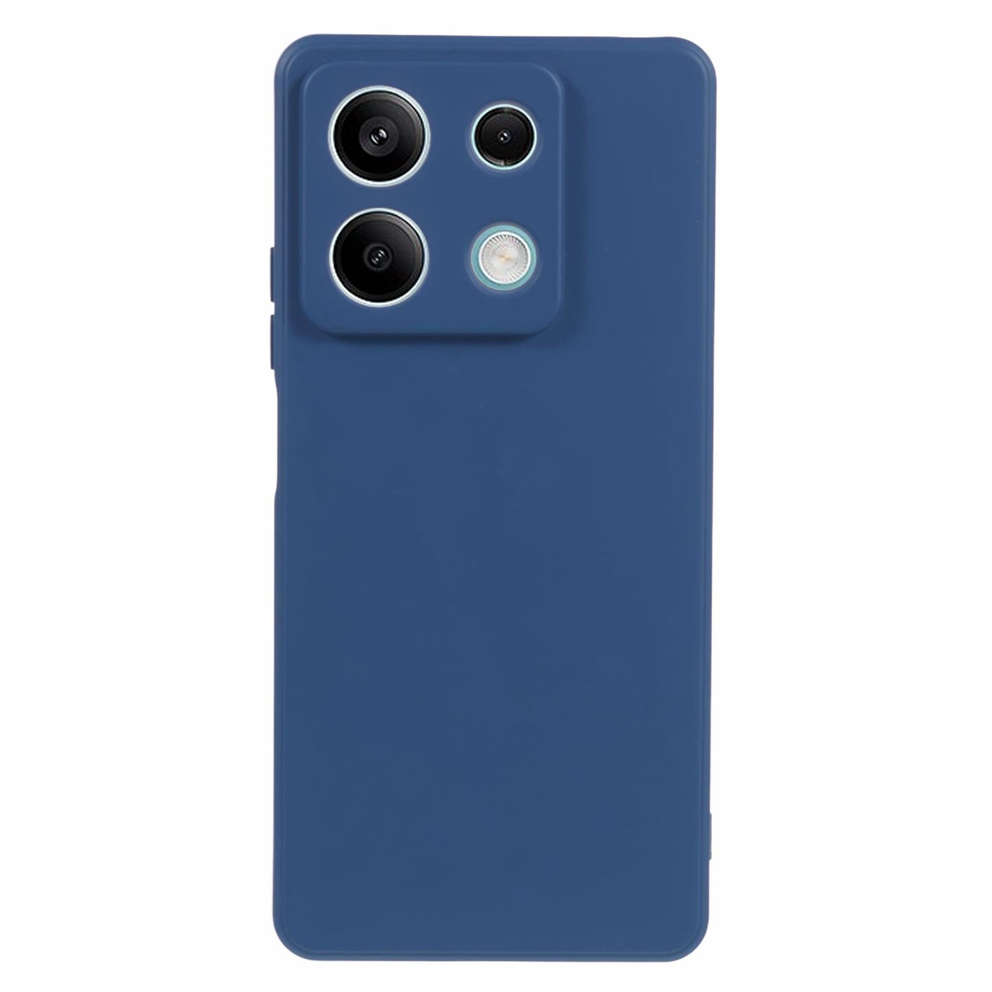 For Xiaomi Redmi Note 13 Pro 5G / Poco X6 5G TPU Phone Cover Rubberized Case with Soft Fiber Lining - Sapphire