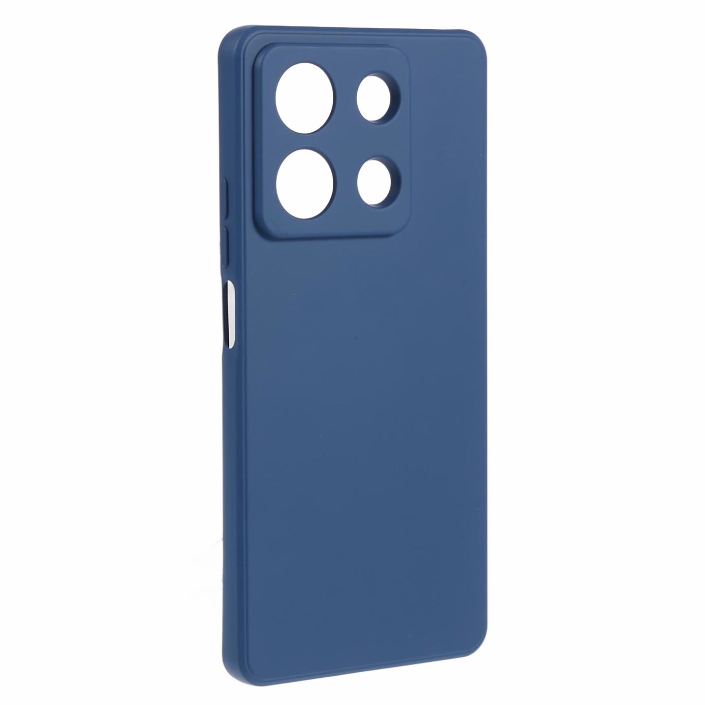 For Xiaomi Redmi Note 13 Pro 5G / Poco X6 5G TPU Phone Cover Rubberized Case with Soft Fiber Lining - Sapphire