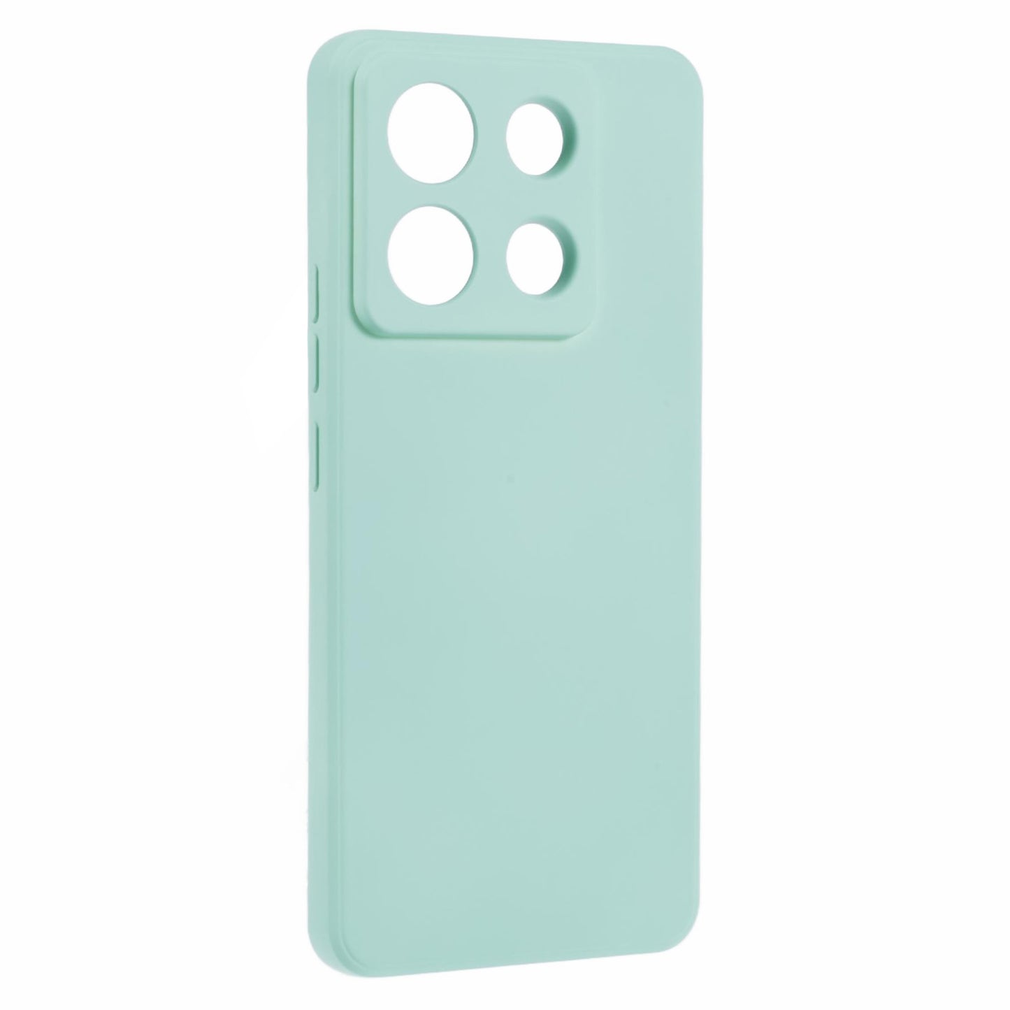 For Xiaomi Redmi Note 13 Pro 5G / Poco X6 5G TPU Phone Cover Rubberized Case with Soft Fiber Lining - Matcha Green