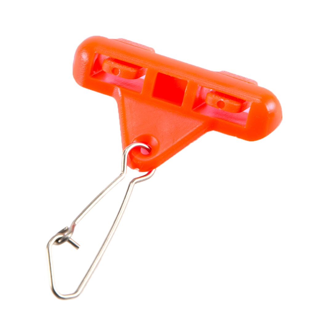 10PCS Heavy Duty Fishing Sinker Slider Triangle Snap Connector Finder Orange