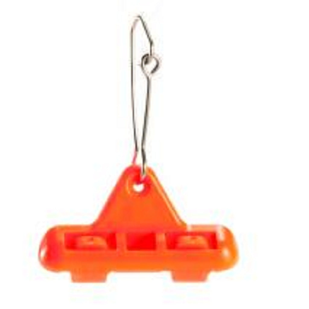 10PCS Heavy Duty Fishing Sinker Slider Triangle Snap Connector Finder Orange